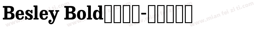 Besley Bold字体下载字体转换
